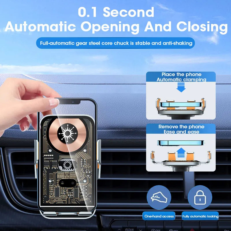 🧲Magnetic Wireless Car Charger Phone Holder